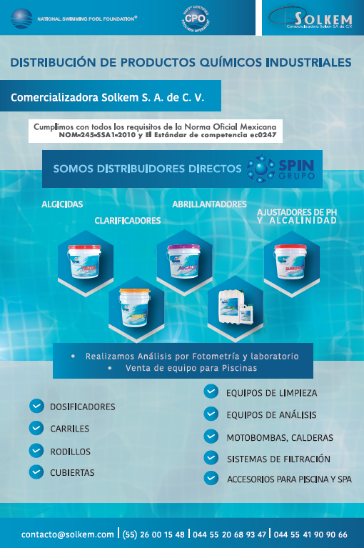 Servicios para Albercas – Comercializadora Solkem